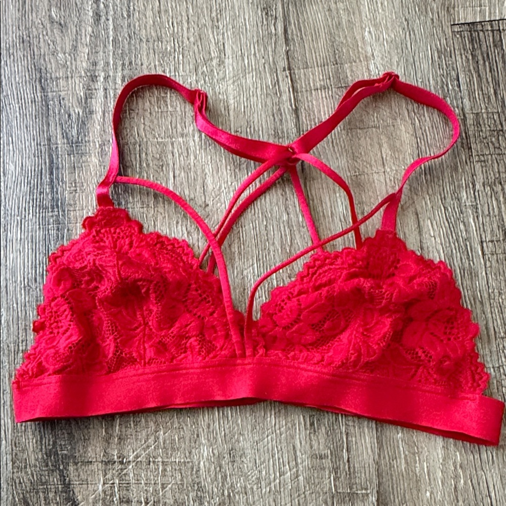 Red Lacey Bralette